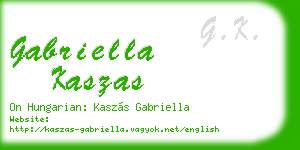 gabriella kaszas business card